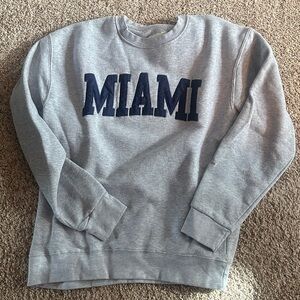 Gray Miami Sweatshirt Unisex